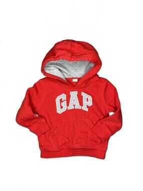 baby GAP Red Logo Pullover Hoodie Size 2T